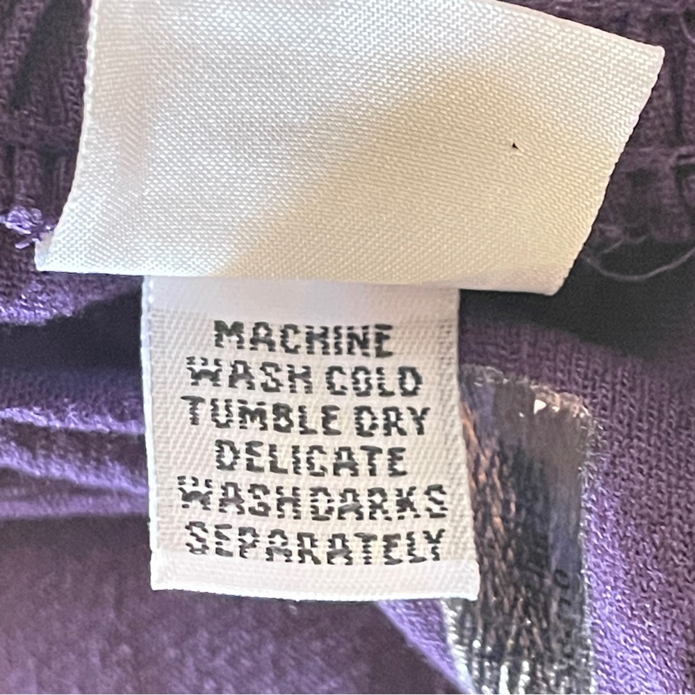 Alfred Dunner Purple Flare Pants in size 20W - Picture 6 of 6